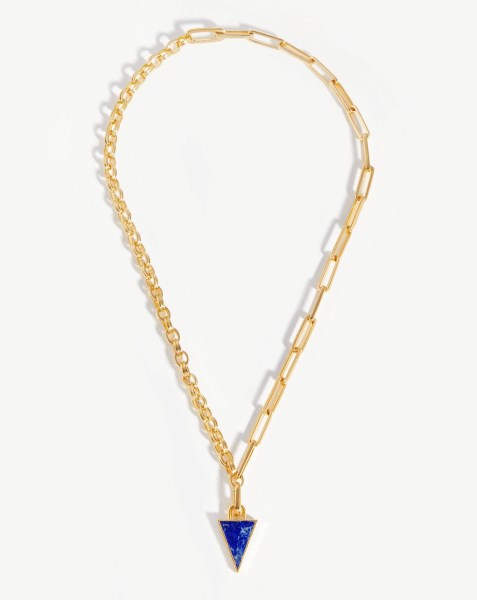 Deconstructed Axiom Triangle Chain Necklace – Missoma | Recycled Gold ...